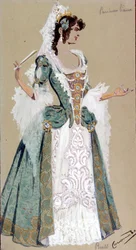 Costume design for the Countess Almaviva, from The Marriage of Figaro, 1905